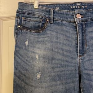 WHBM Skinny Cuffed Jeans Size 10